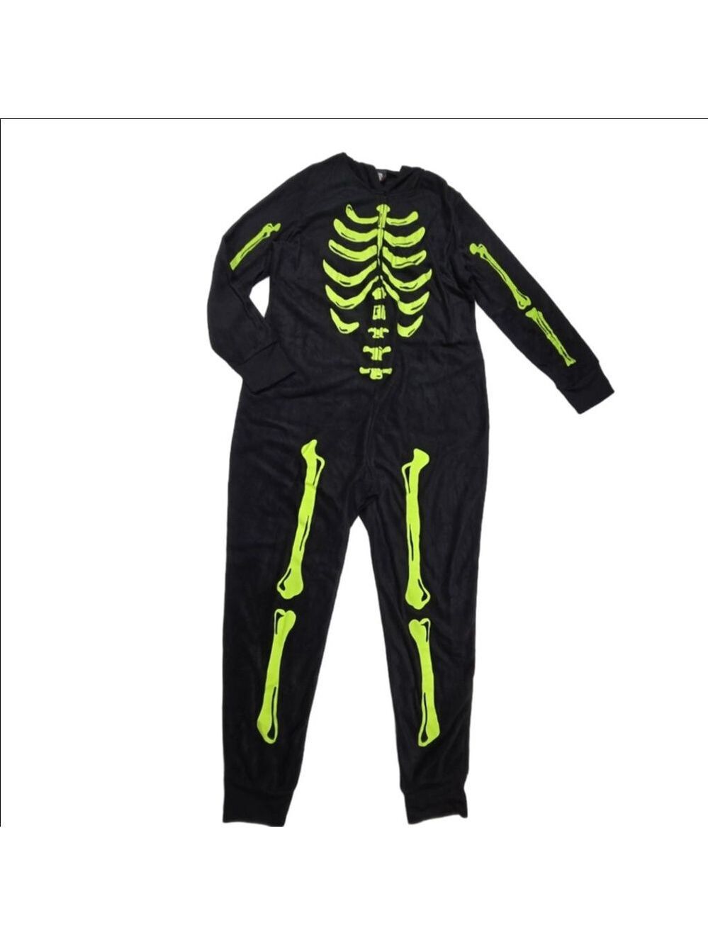 Hyde And Eek Skeleton Hooded Pajamas Medium